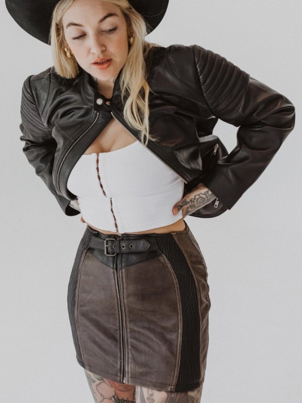 Understated Leather The Winner Jacket Black Lambskin Cafe Racer Biker | Size M